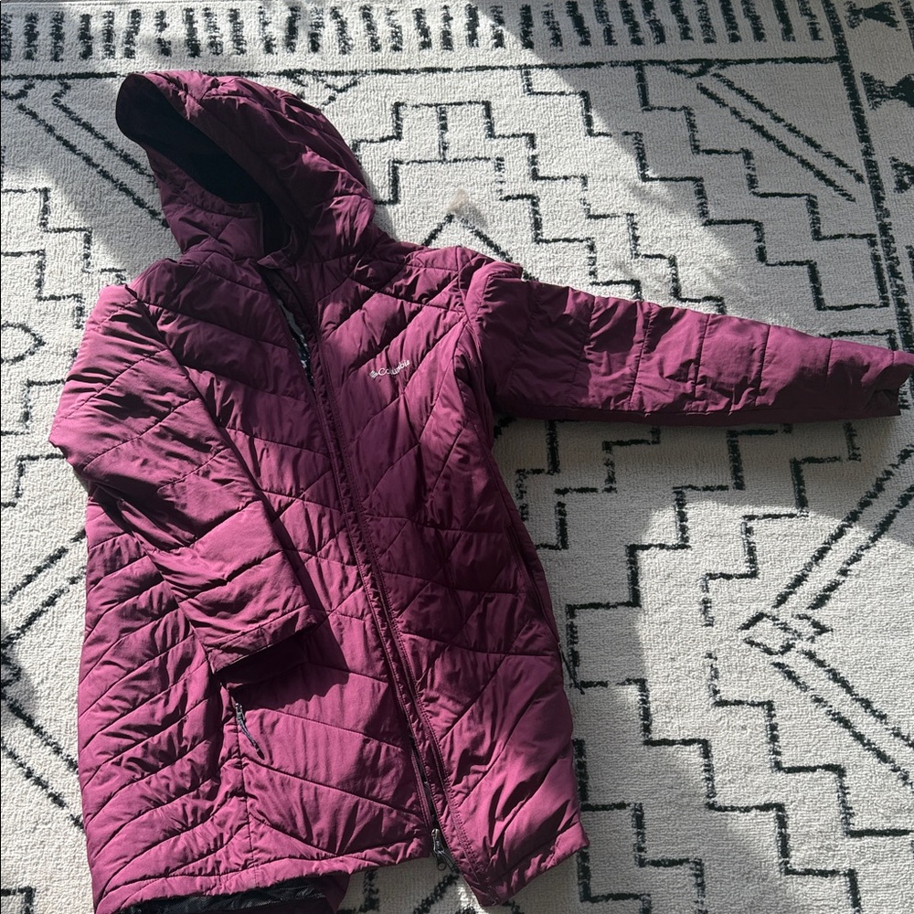 Columbia Women's Jacket - Maroon/plum Omniheat - Picture 2 of 4